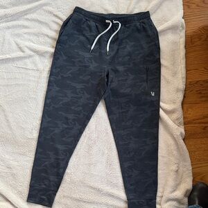 Vuori Black Camouflage Joggers with Drawstring